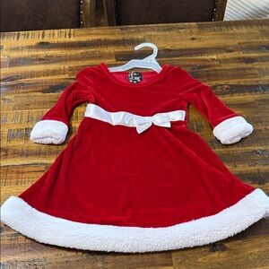 Pink and Violet  Red Velvet Dress Great for the Holidays Size 2T